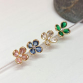 Pendientes ALHELÍ Blanca