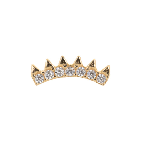 Piercing Helix Corona de Oro con Circonitas – REGINAE