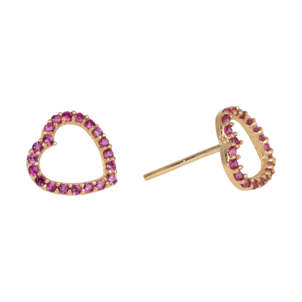 Pendientes CUORE RUBÍ