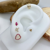 Pendientes CUORE RUBÍ