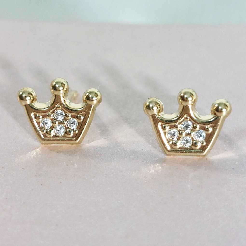 Pendientes CORONA MULTIPIEDRA