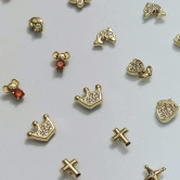 Pendientes CORONA MULTIPIEDRA