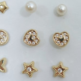 Pendientes CORAZON PIEDRA