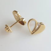 Pendientes CORAZÓN NÁCAR