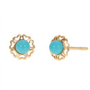 Pendientes ORLA CALADA TURQUESA