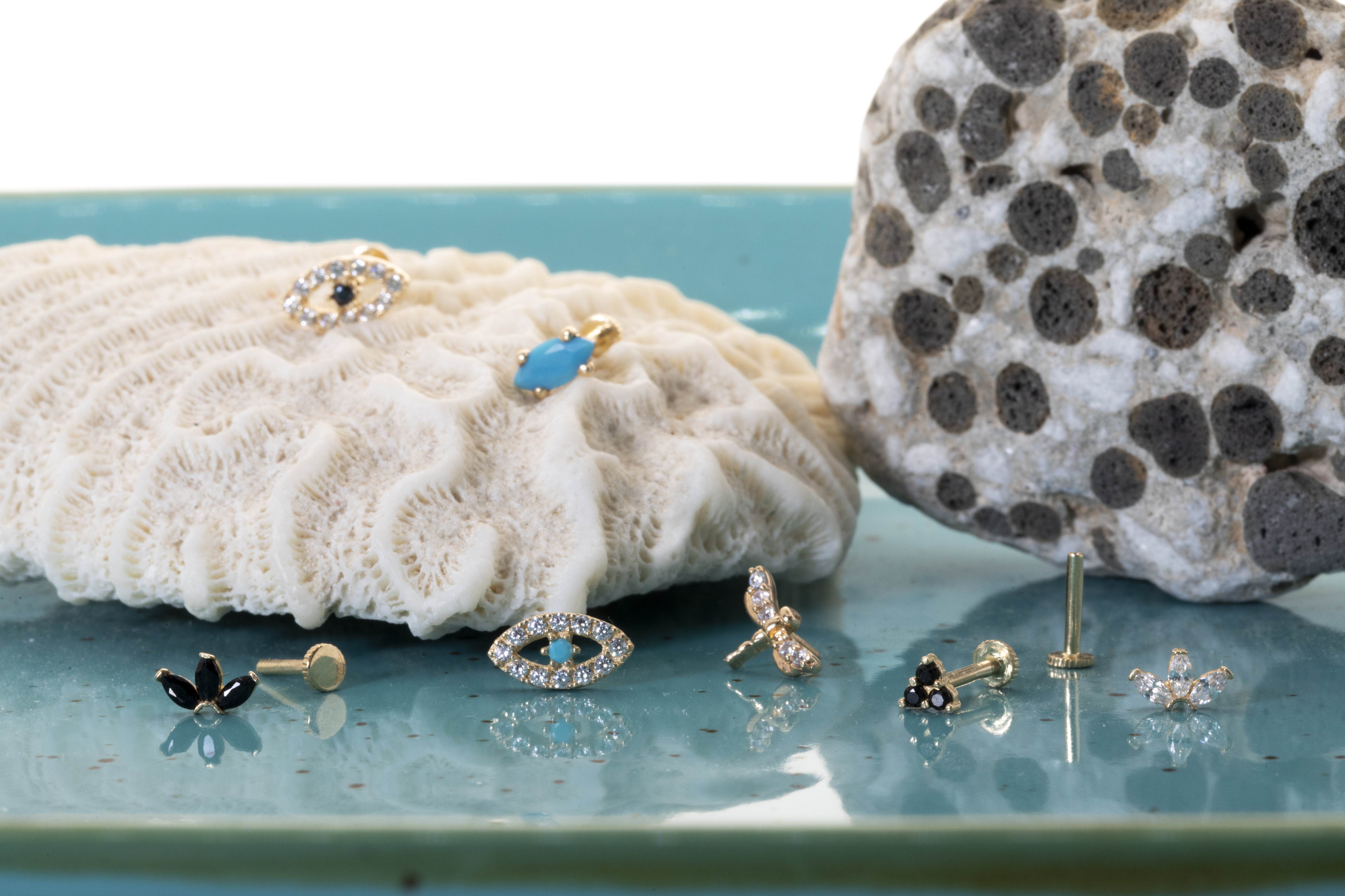 Piercings de oro MUVA Joyas